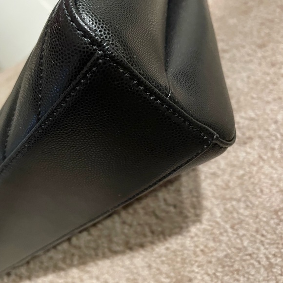 Saint Laurent Grain de Poudre Matelasse Chevron Medium Tribeca Shopping Bag - Picture 8 of 10